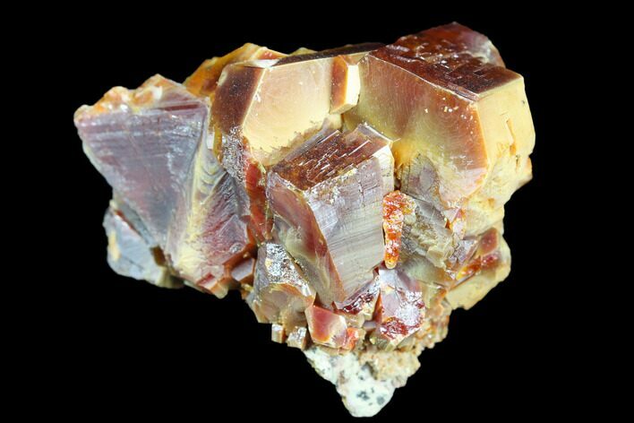 Red & Brown Vanadinite Crystal Cluster - Morocco #117727